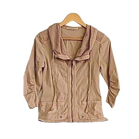 Wearables Fjord Jacket With Cowl Womens Size XS Khaki - Picture 1 of 3